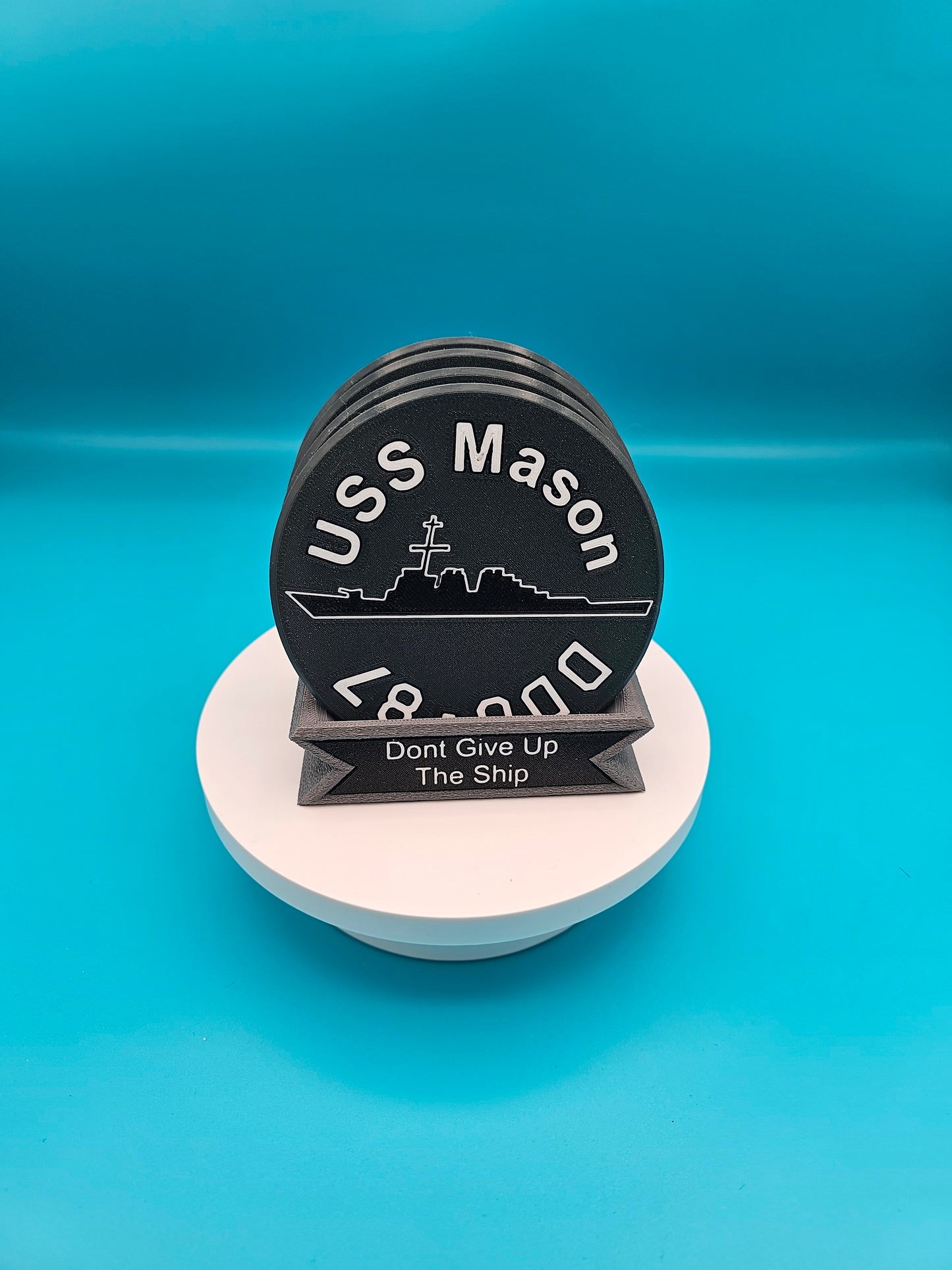USS Mason Coaster Set of 4, DDG 87
