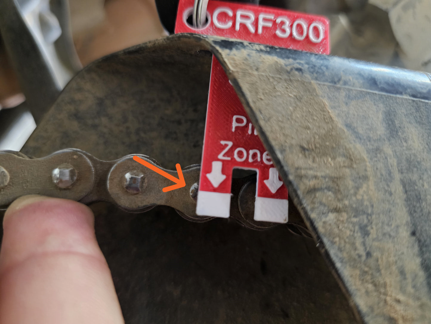 CRF300 Quick Chain Adjustment Checker Key Chain