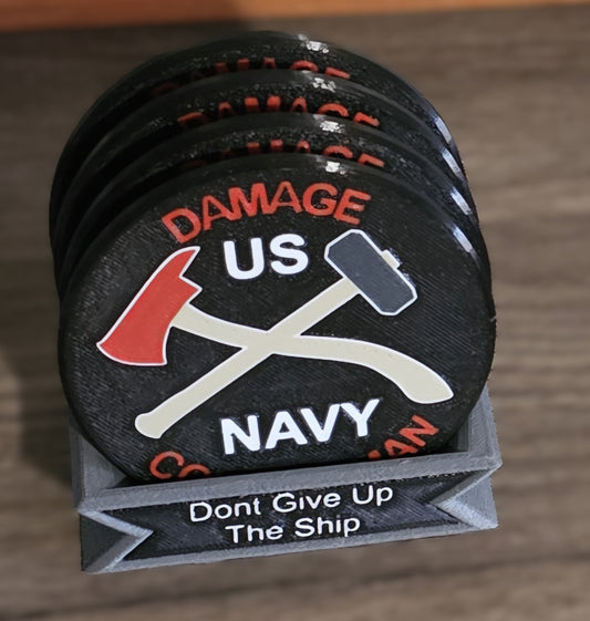 Navy Damage Controlman Rate Coaster Set of 4