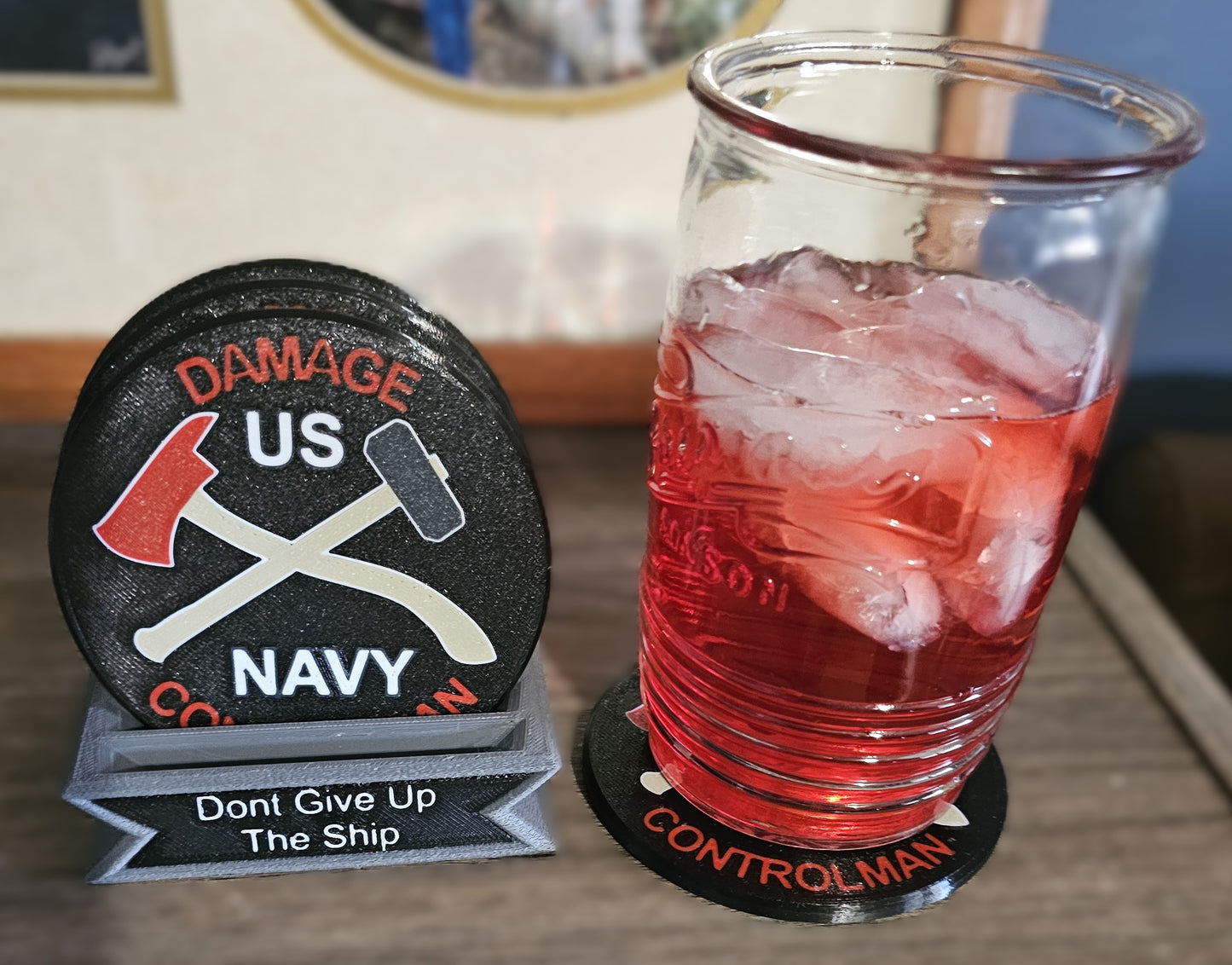 Navy Damage Controlman Rate Coaster Set of 4